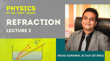 Refraction | Lecture-3 | Vikas Agrawal, BTech IIT BHU |Physics| JEE Main | JEE Advanced |NEET |Board
