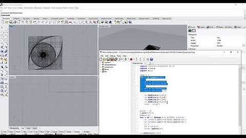 2D Pattern Design in Rhino 6 using Edit Python Script (Tutorial 1)