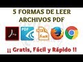 5 Formas de Abrir un Archivo PDF Gratis | Programas para leer PDF