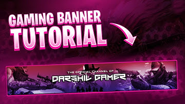 How To Make a YouTube Gaming Banner in Photoshop CS6/CC | Channel Banner Tutorial !