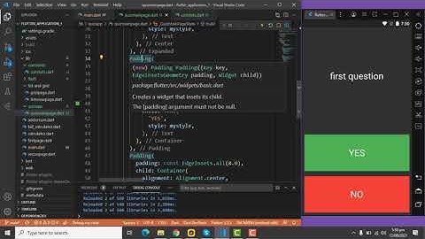 quiz app| flutter tutorial in Hindi/Urdu