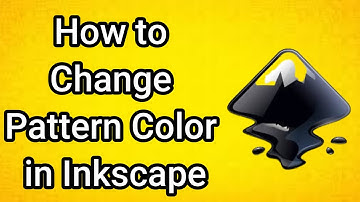 How to Change Pattern Color in Inkscape