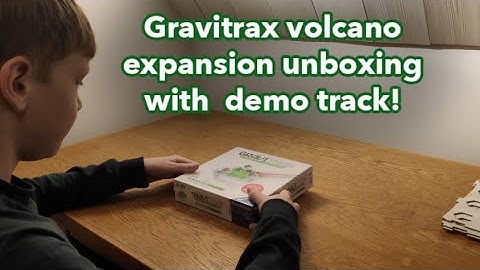 Gravitrax expansion set Vulcan Vulkan Volcano unboxing