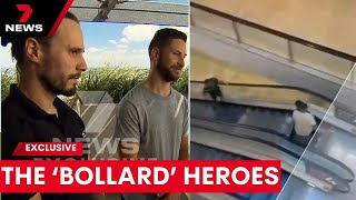 'Bollard Heroes': Two humble tradies save many in Bondi Junction massacre | 7 News EXCLUSIVE