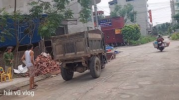 Công nông vận chuyển cát đi đổ công trường#congnongbabanh