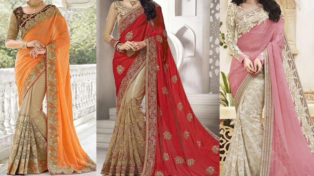 normal party wear saree