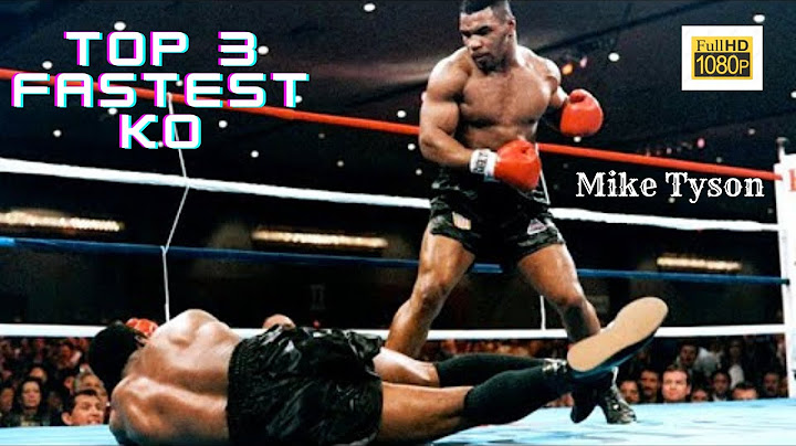Mike Tyson  - TOP 3  fastest knockout