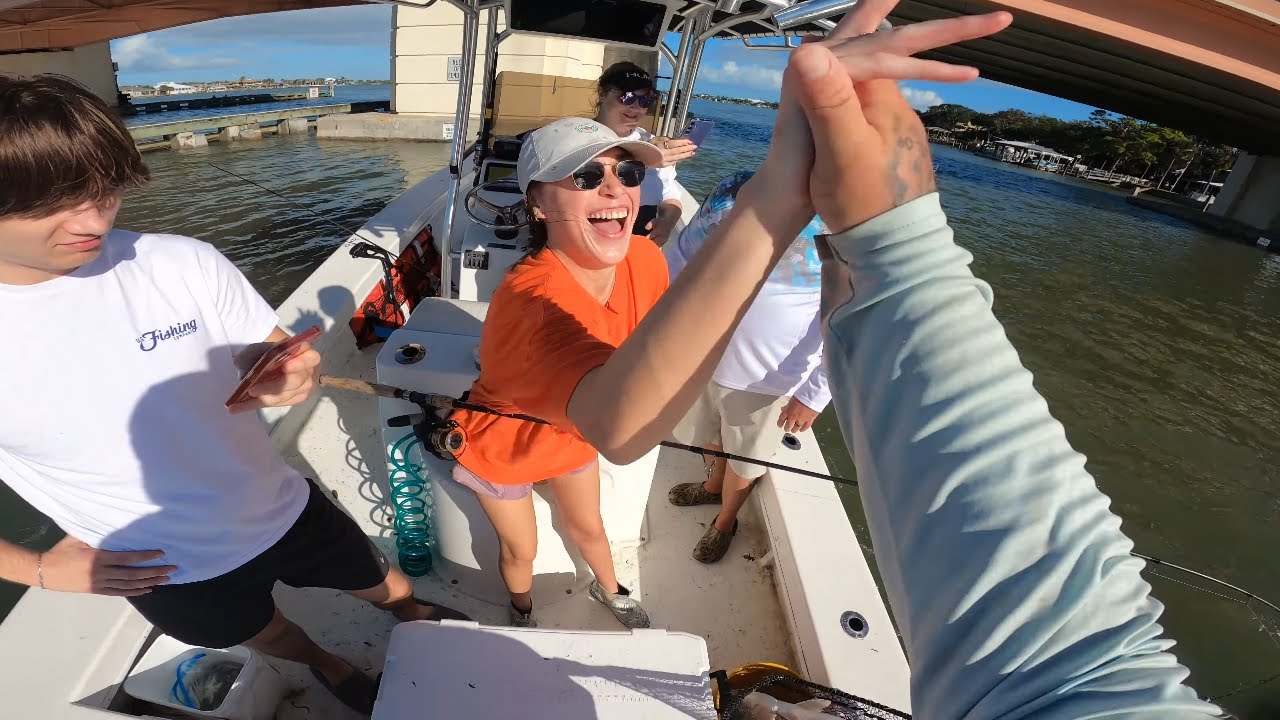 SHE did not expect to catch this MONSTER fish today.