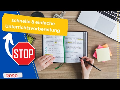 🔴So kannst DU deinen Unterricht optimal und schnell vorbereiten! (DaF)✅