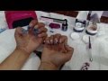 UNHAS ENCAPSULADAS COM GEL, USANDO RENDA E STRASS