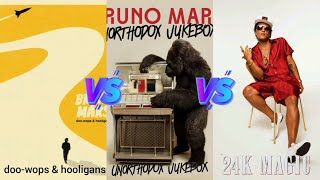 Doo Wops & Hooligans vs Unorthodox Jukebox vs 24K Magic (Bruno Mars) - Album Battle