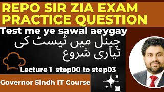 Sir Zia Repo Practice Step00 to Step03