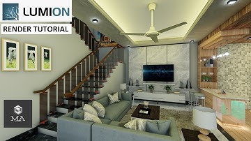 Lumion 10 Realistic Render Tutorial Modern Living Room