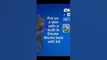 How to do built in emotes with any skin