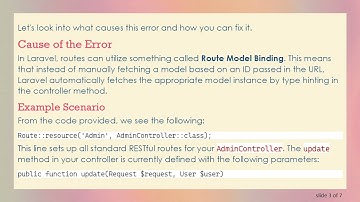 Resolving the Missing required parameters for [Route: Admin.update] Error in Laravel