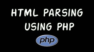 Simple HTML parser using PHP