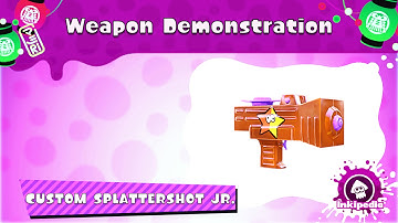 Custom Splattershot Jr. ~ Weapon Demonstration (Splatoon)