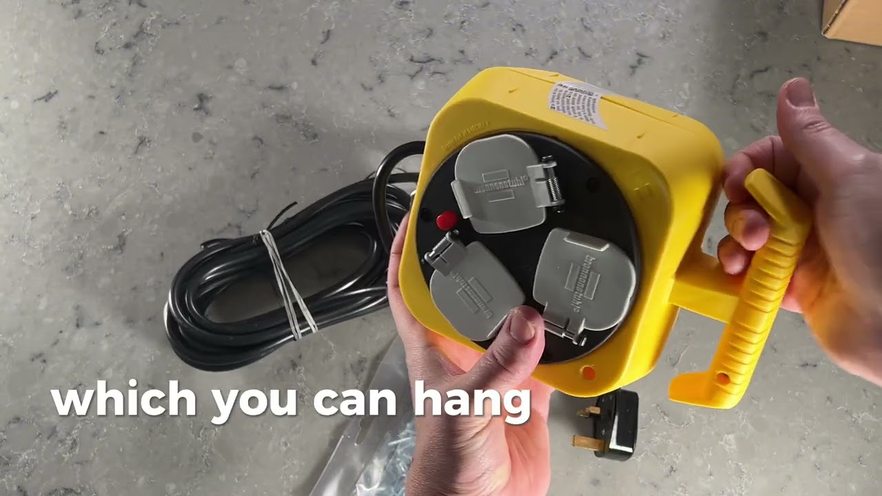 Unboxing the Brennenstuhl Hanging Workshop Power Distributor | Small Garage Workshop Infrastructure