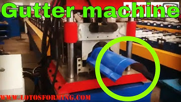 ⏭ Gutter machine / Gutter roll forming machine / How to make gutters ?!!
