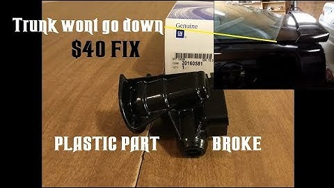 Firebird Rear Hatch Motor Repair