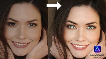 LUMINAR NEO DRAMATIC EYE COLOR CHANGE TUTORIAL