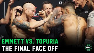 Josh Emmett vs. Ilia Topuria Final Face Off; Emmett Wants No Shadow Boxing