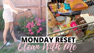 SUMMER MONDAY RESET CLEANING MOTIVATION, INSIDE CLEAN WITH ME UK, GARDENING &amp; M&amp;S FOOD SHOP 🍋🌿🛒