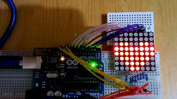 Beating Heart animation on 8x8 LED Matrix + Arduino Uno