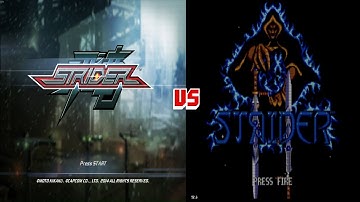 Strider 2014 vs Strider 2 1990 Gameplay Comparison