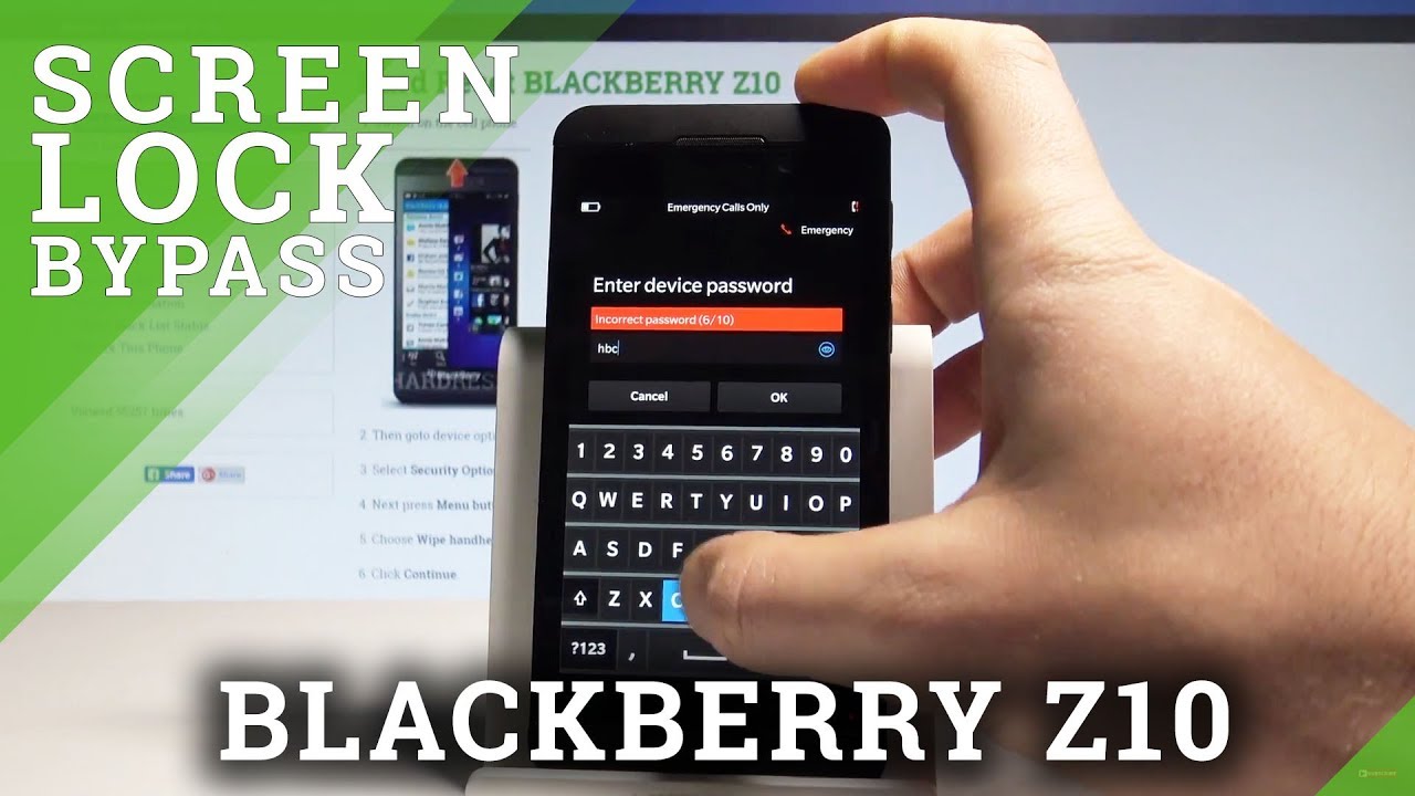 How to Unlock Blackberry Z10 Without Code?