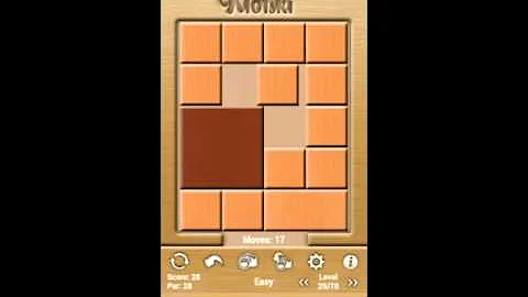 Klotski Easy Level 29 of 78 PAR solution