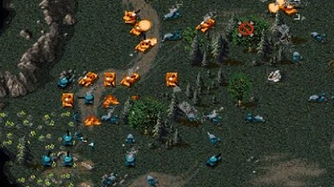 vid#124 C&C95 Tiberian Dawn CnCnet Multiplayer- Square Tirangle 3 way FFA with Jacko