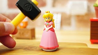 LEGO super mario StopMotion cooking!「Princess Peach crown pizza」 レゴマリオの不思議な料理「ピーチ姫の王冠ピザ」