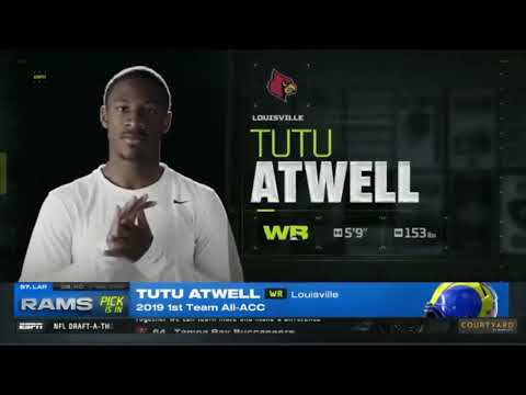 LA Rams select Louisville WR Tutu Atwell with 57th pick | 2021 NFL Draft