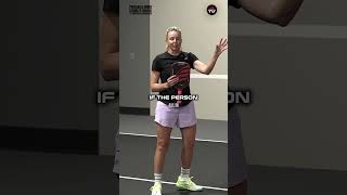 Pickleball coaches Susannah Barr/Dominic Catalano teach you uncoiling your return in mixed doubles 🤞