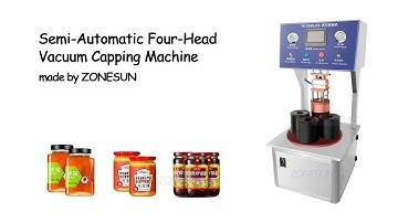 How To Use The Semi-automatic Four-head Vacuum Capping Machine