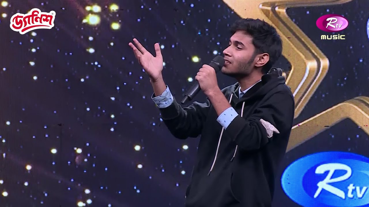 গলার কাজ দেখিয়ে বিচারকদের মুগ্ধ করলো সর্বজিৎ | আজ এই বৃষ্টির কান্না দেখে | Rtv Reality Shows