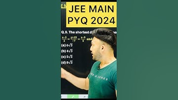 JEE MAIN PYQ 2024 #Three Dimensional Geometry #jee 2025