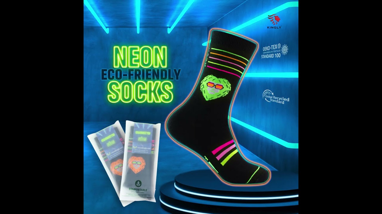 Eco-friendly Neon Socks: Illuminate the Future