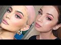 KYLIE JENNER Inspired Makeup Tutorial | Pink Smokey Eye