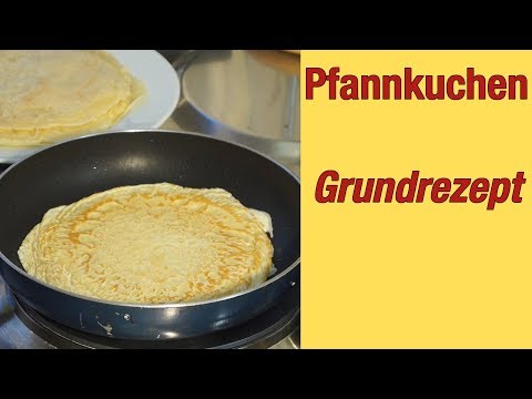 Anleitung: Pfannkuchen (Eierkuchen) backen. 