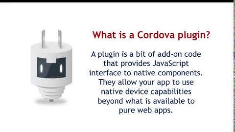 Apache Cordova #10:  Adding & Removing cordova Plugins