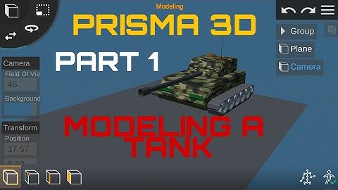 Prisma 3d | Modeling an armoured tank tutorial PART 1