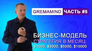 Gremamind | G-Mind. Часть 5. Бизнес-модель со стратегией $1000, $3000, $5000 и $10000 в месяц