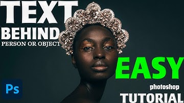 HOW To Put Text Behind A Person/Object In Photoshop (Easy tutorial)