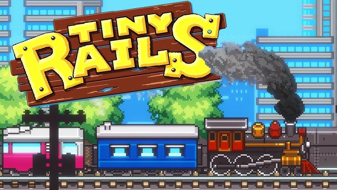 JOGO DE TREM PARA CELULAR ANDROID/IOS - TINY RAILS GAMEPLAY 