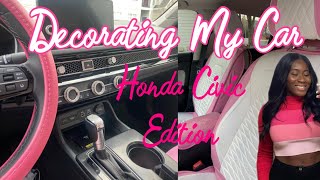 DECORATING MY CAR | 2023 HONDA CIVIC