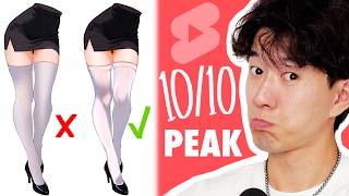 RATING YOUTUBE SHORTS ART TUTORIALS 11 (this is peak)