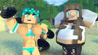 The minecraft life of Alex and Steve :Failed Training - Minecraft animation