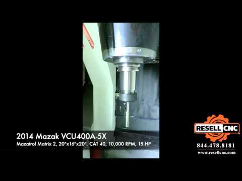 2014 Mazak VCU400A 5X CNC Vertical Mill